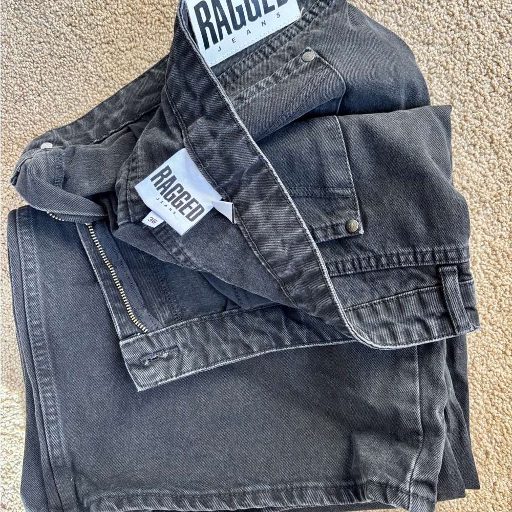 The Ragged Priest Black wide-leg Jeans